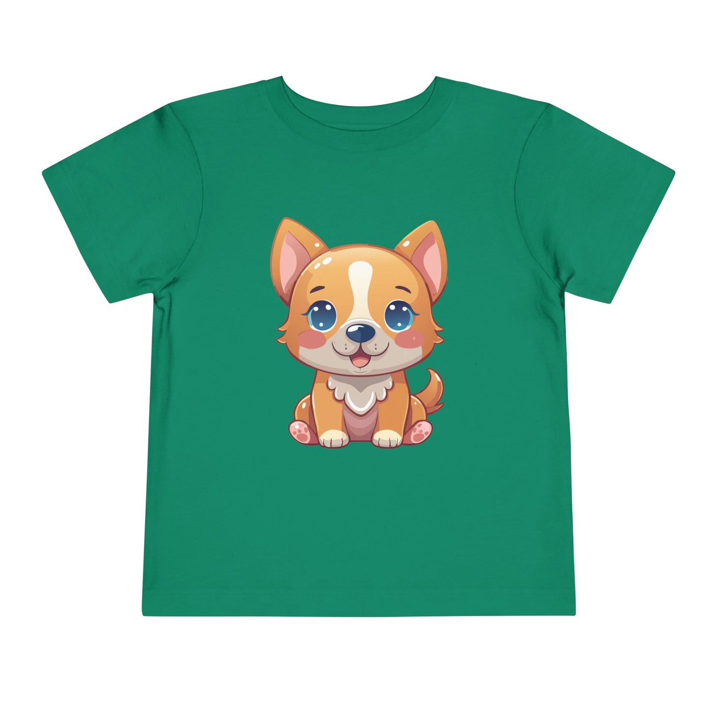 Bonita camiseta de manga corta para niños pequeños con diseño de cachorro: regalo adorable para amantes de las mascotas (2 a 5 años)