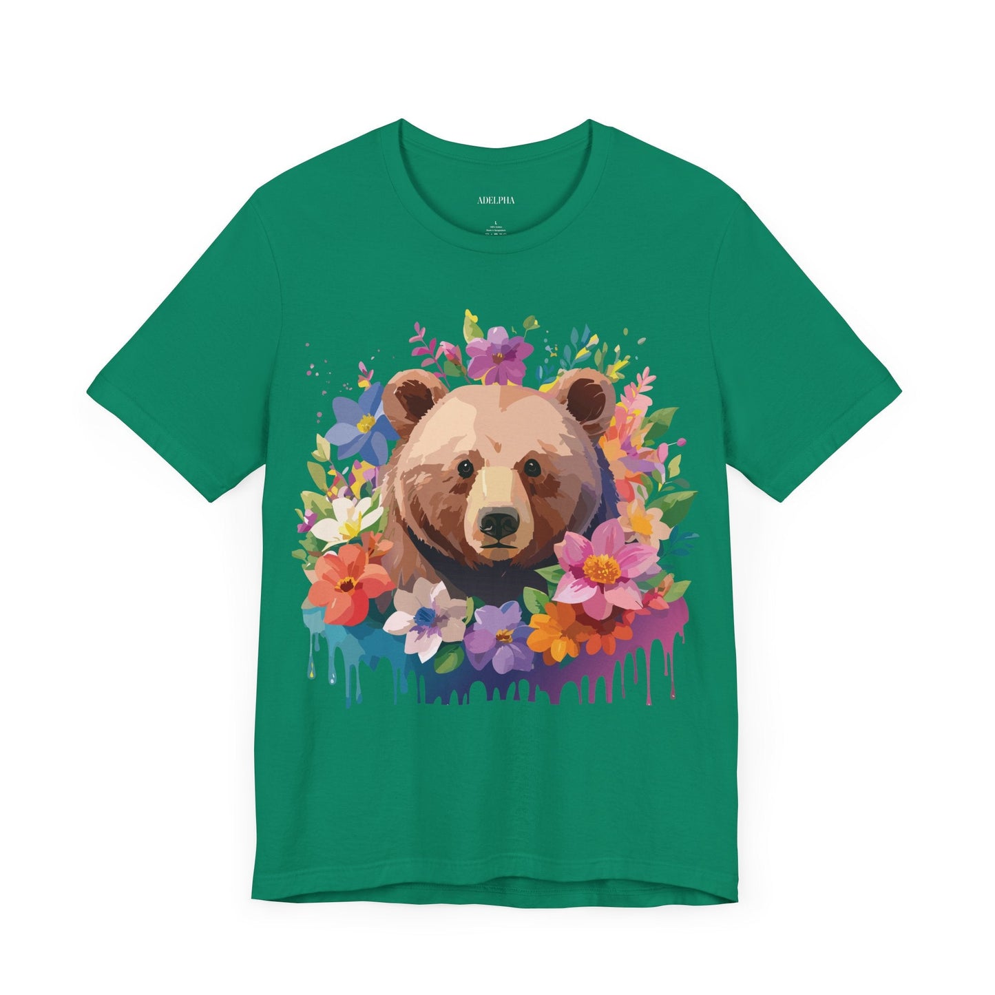 Bear Graphic Tee Adelpha Unisex Vintage Inspired Short Sleeve Shirt