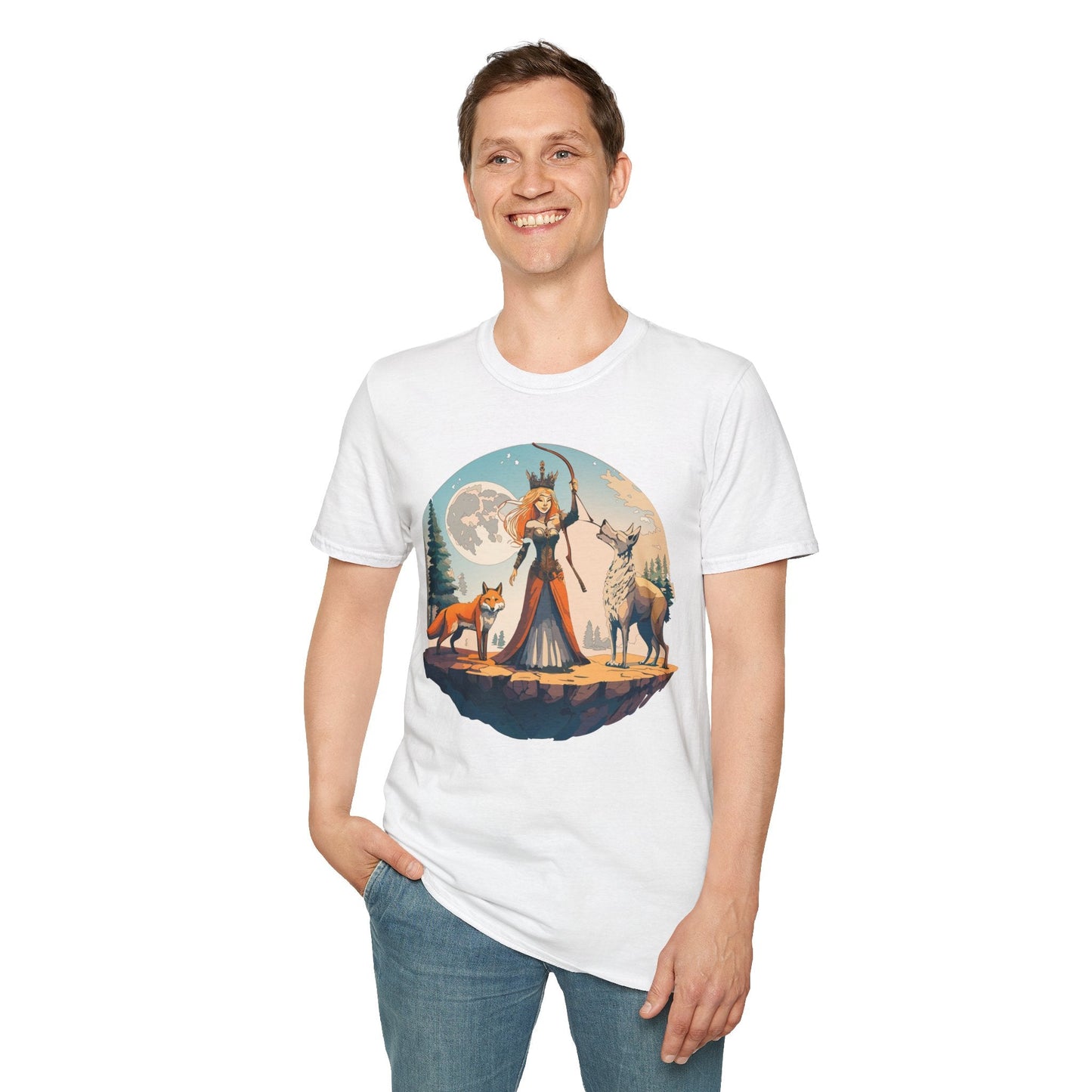 Womens Graphic T Shirts Art Design Shirt Softstyle Gildan 64000 Unisex Tee Ring Spun Cotton