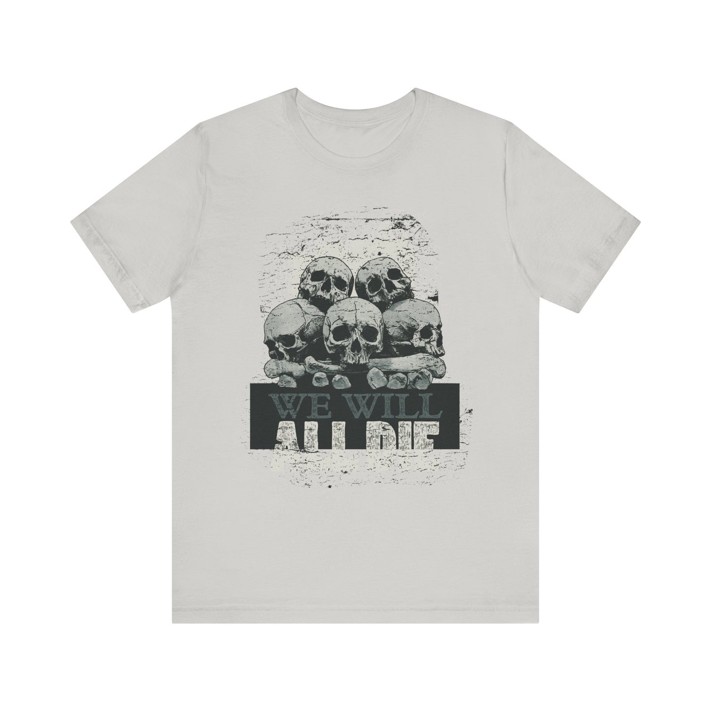 All Die Skull Graphic Design Tee, Skull Shirt, Vintage Tees, Art Design T-Shirt, Graphic Tee, Art Shirts