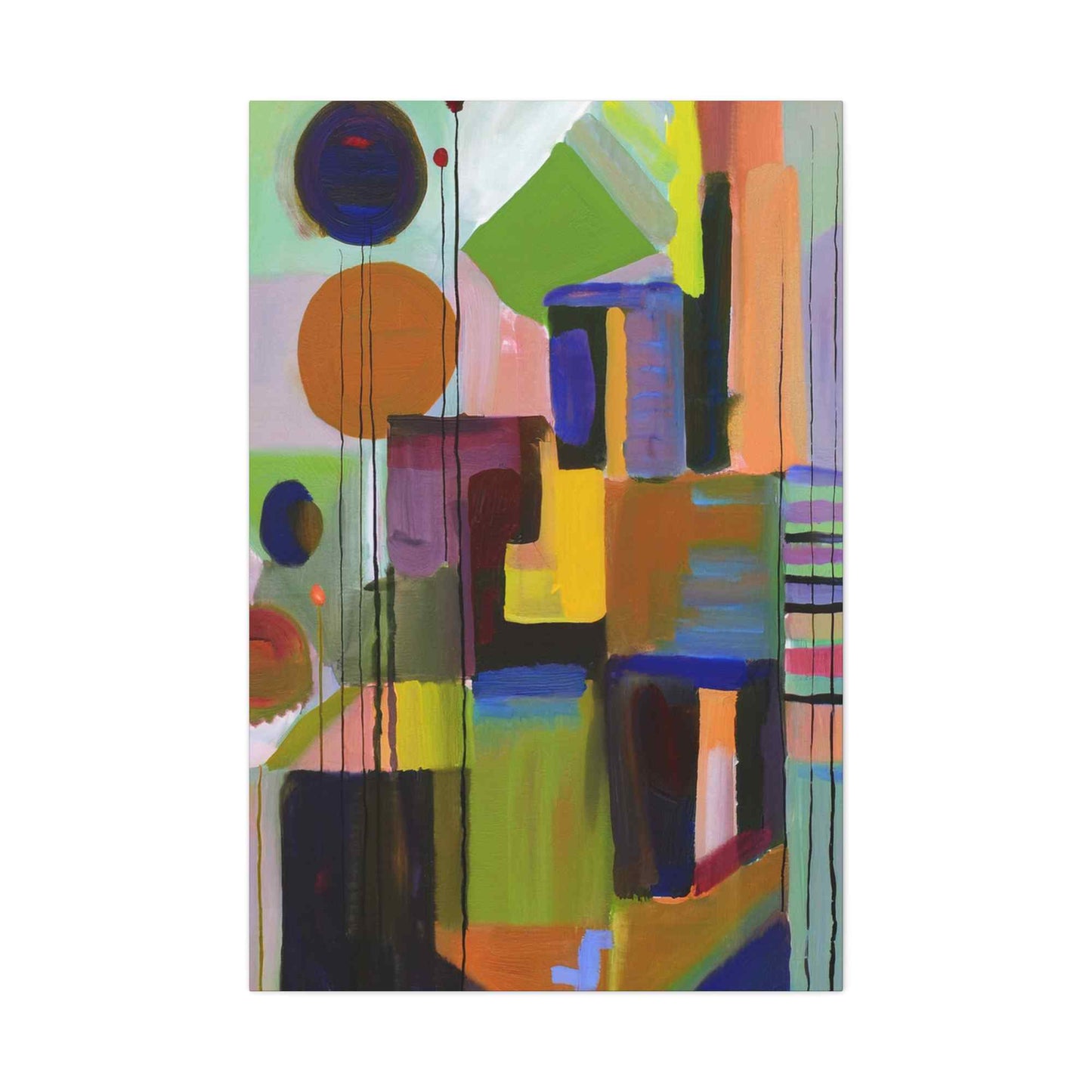 Abstract Painting Print Canvas 20x24,20x30,24x30, 24x32,24x36,30x40, 32x48,36x48,40x60 Pine-Wood Inner Frame ABS-3