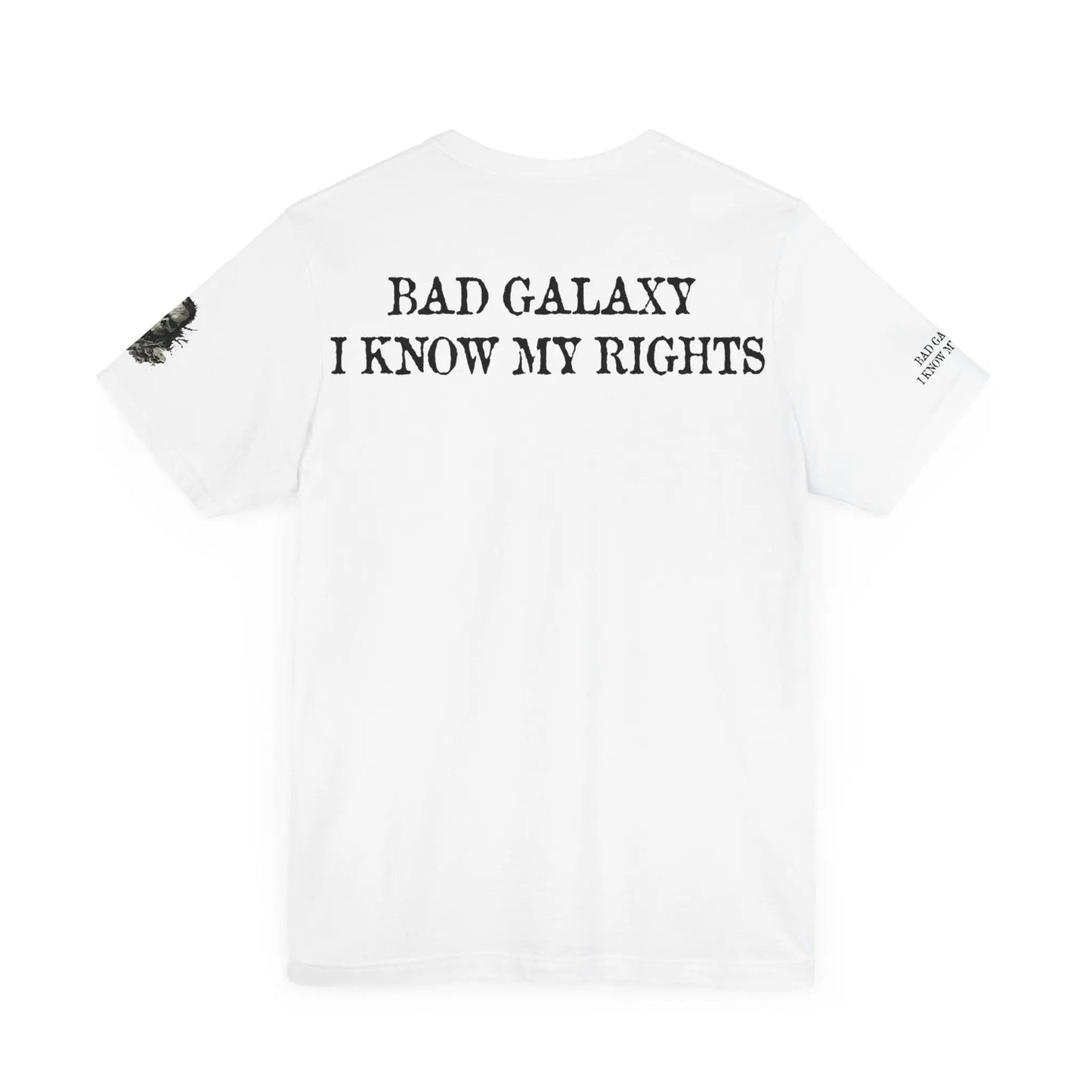 Skull T Shirt From Bad Galaxy Made To Order Cotton Tee With Eco Friendly Inks USA