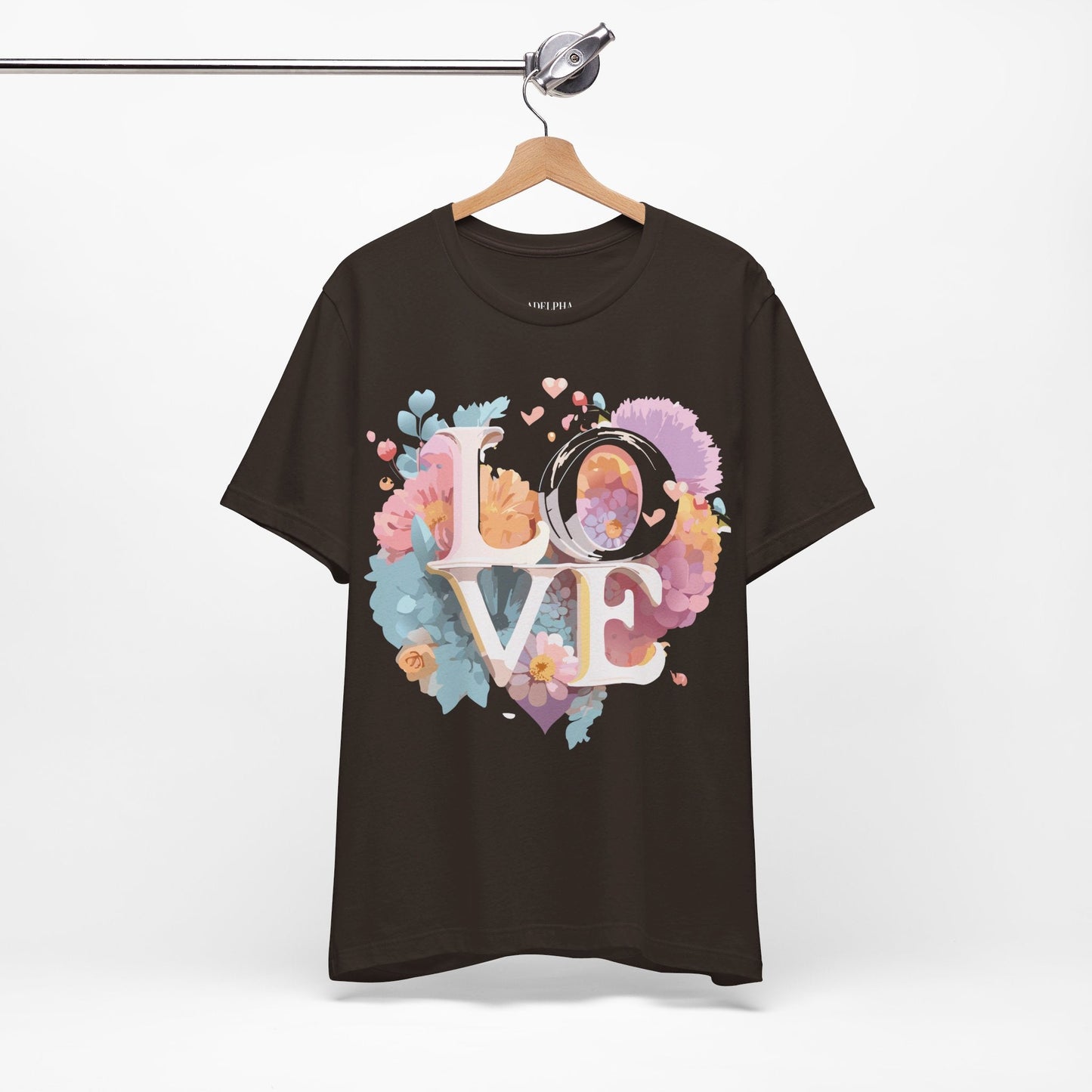 Valentine Graphic Tee Unisex Jersey Short Sleeve Art Design By Adelpha Vintage Artwork