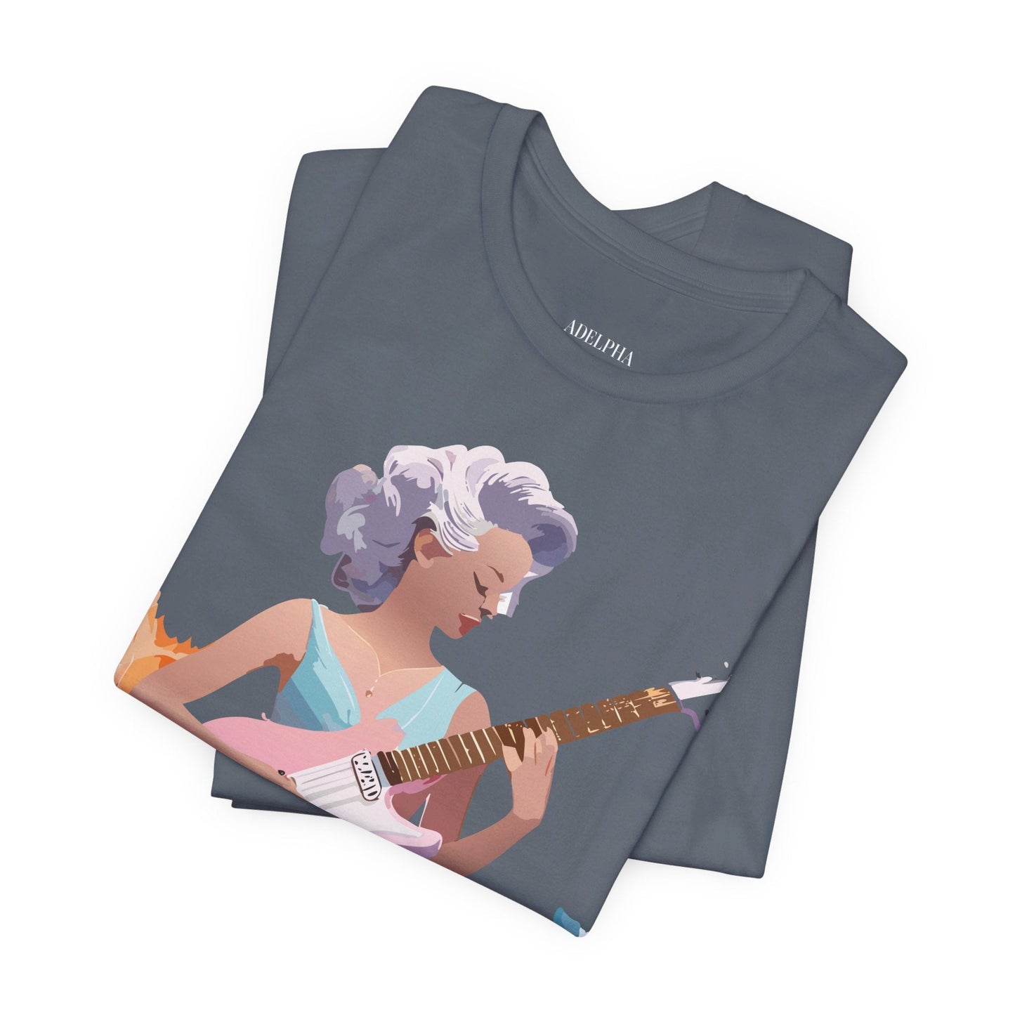 Music Graphic Tee Unisex Jersey Short Sleeve Adelpha Art Design Vintage Inspired Artwork