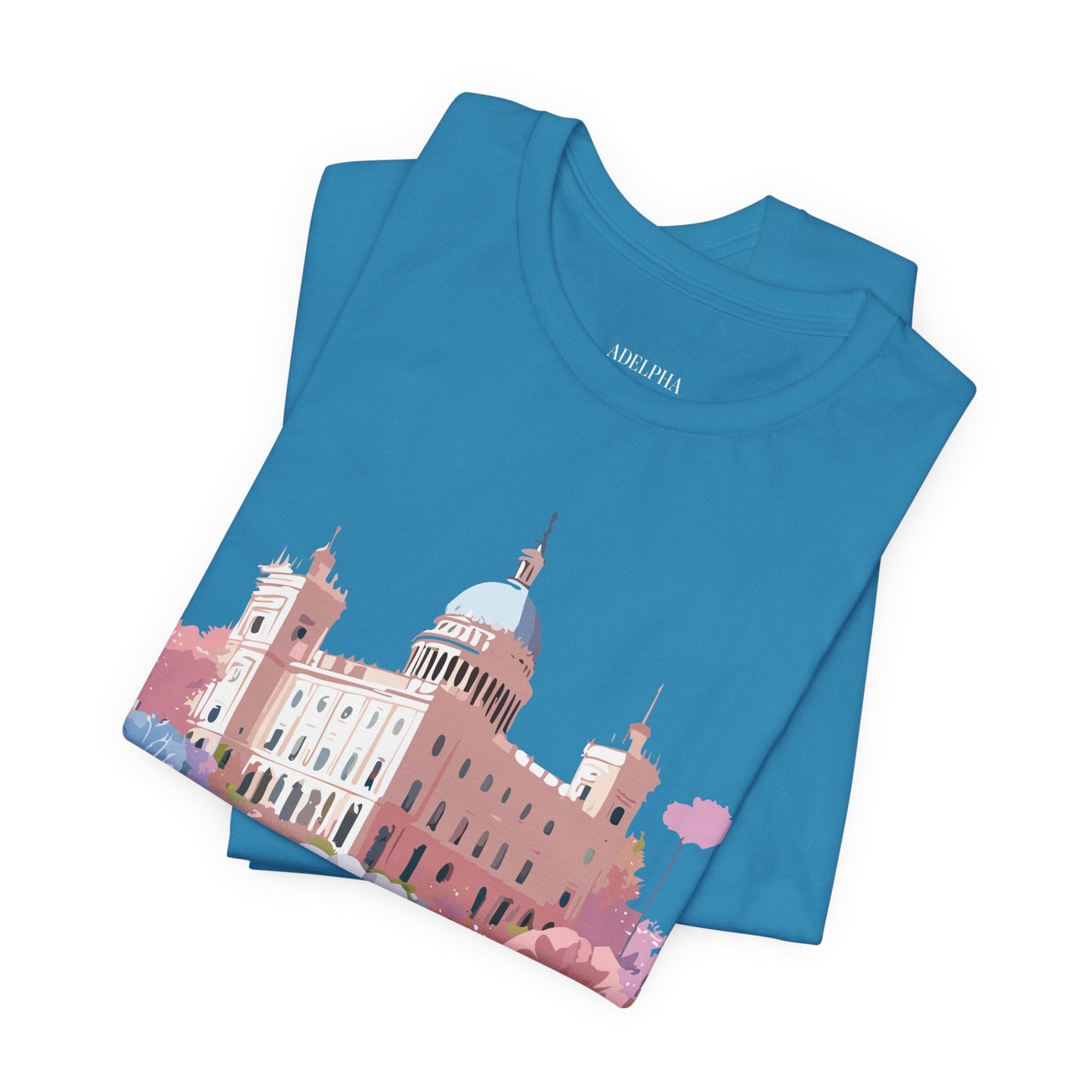 Madrid Tourist Shirt Graphic Tee Unisex Vintage Inspired Artwork By Adelpha Premium Streetwear