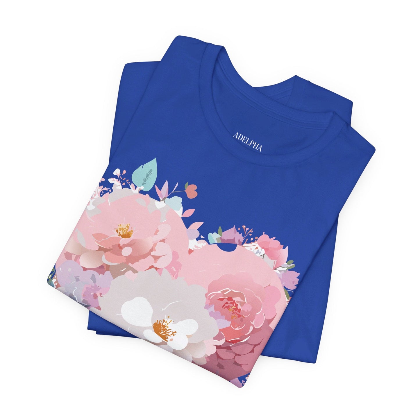 Valentine Day Graphic Unisex 100 Cotton Vintage Artwork with Love and Flower Design Tee 34