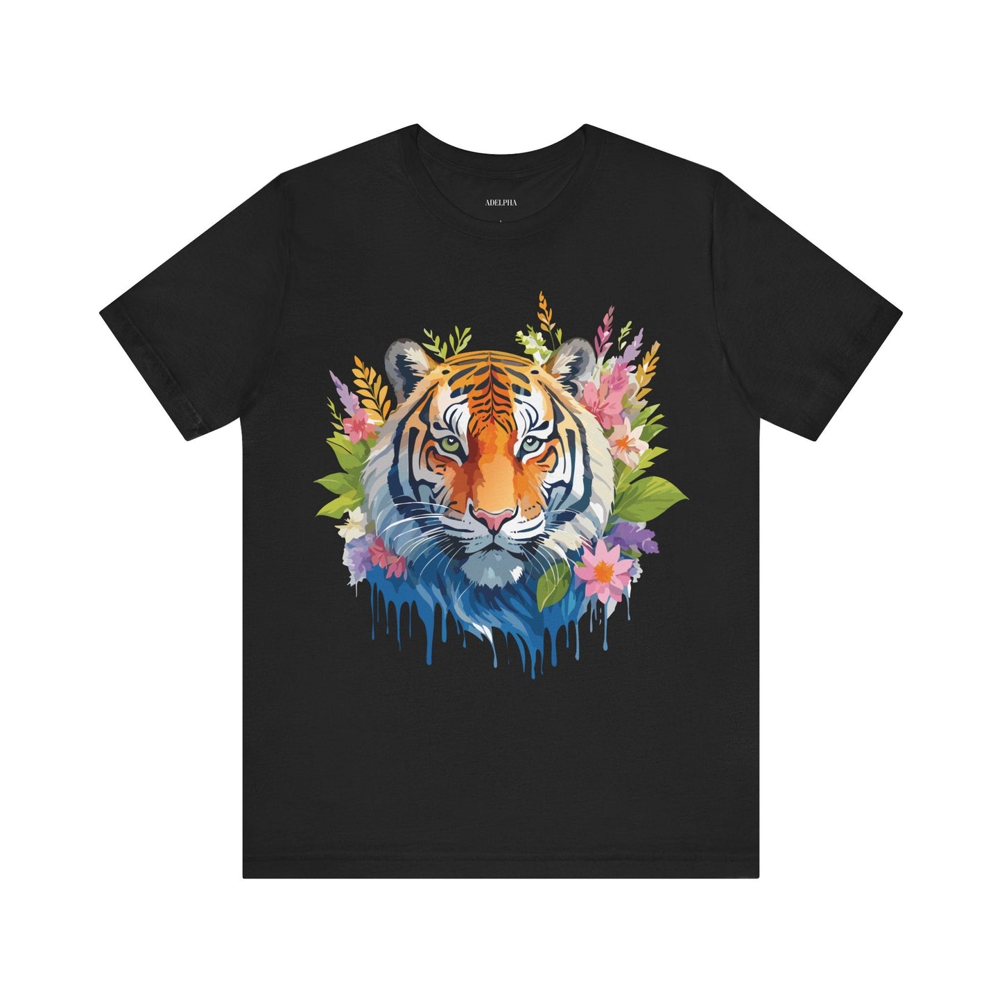 Tiger Graphic Tee Unisex Vintage Style Shirt With Original Adelpha Artwork Premium Quality
