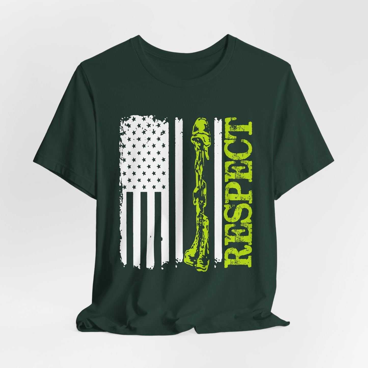 Army Veteran Patriotic Graphic Design Unisex Cotton T-Shirt v57