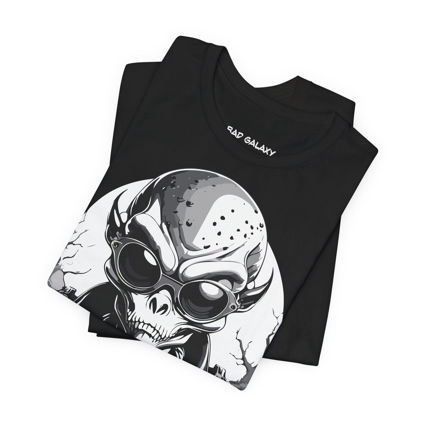 Alien Tee Shirt From Bad Galaxy 100 Percent Cotton Made to Order Eco Friendly Non Toxic Inks