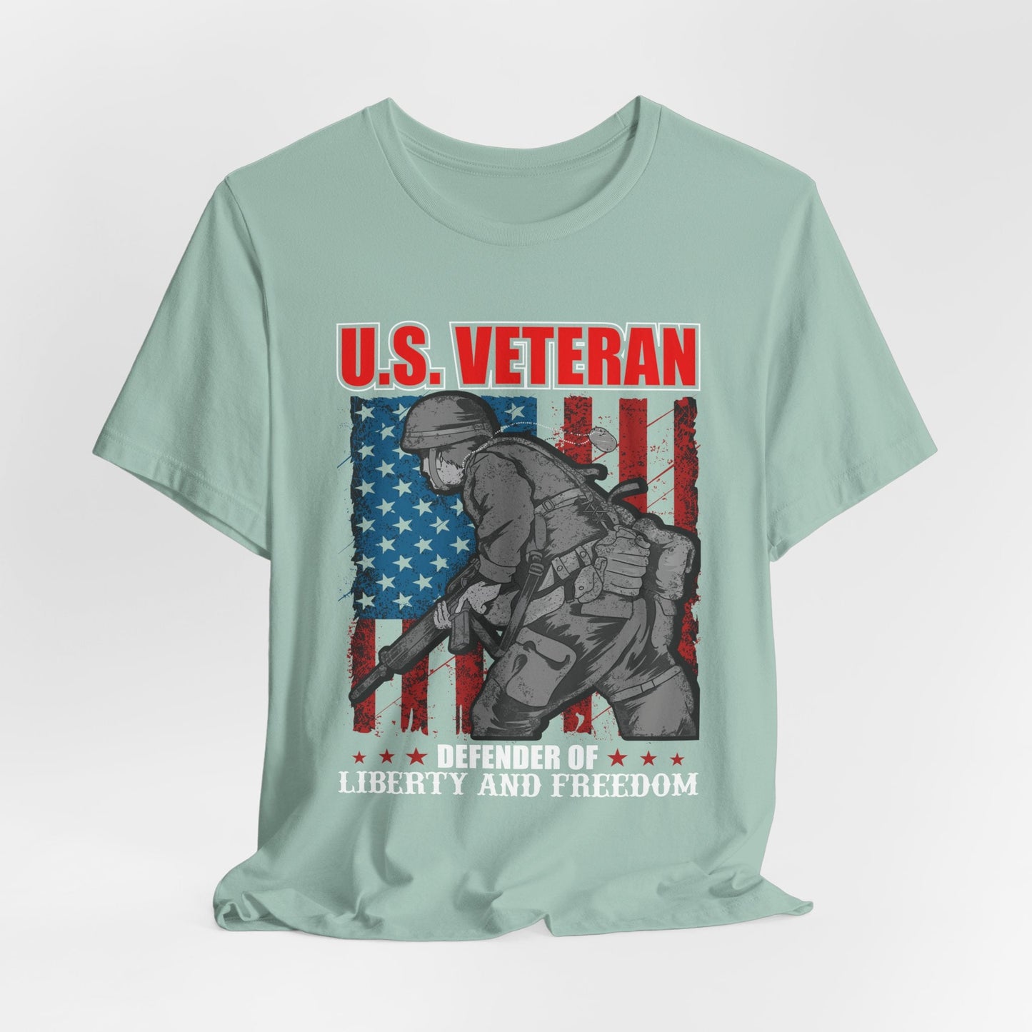 Army Veteran Patriotic Graphic Design Unisex Cotton T-Shirt v31