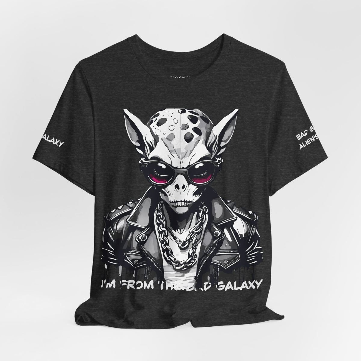 Alien Graphic Unisex Cotton Bella+Canvas Tee with Art Design b49
