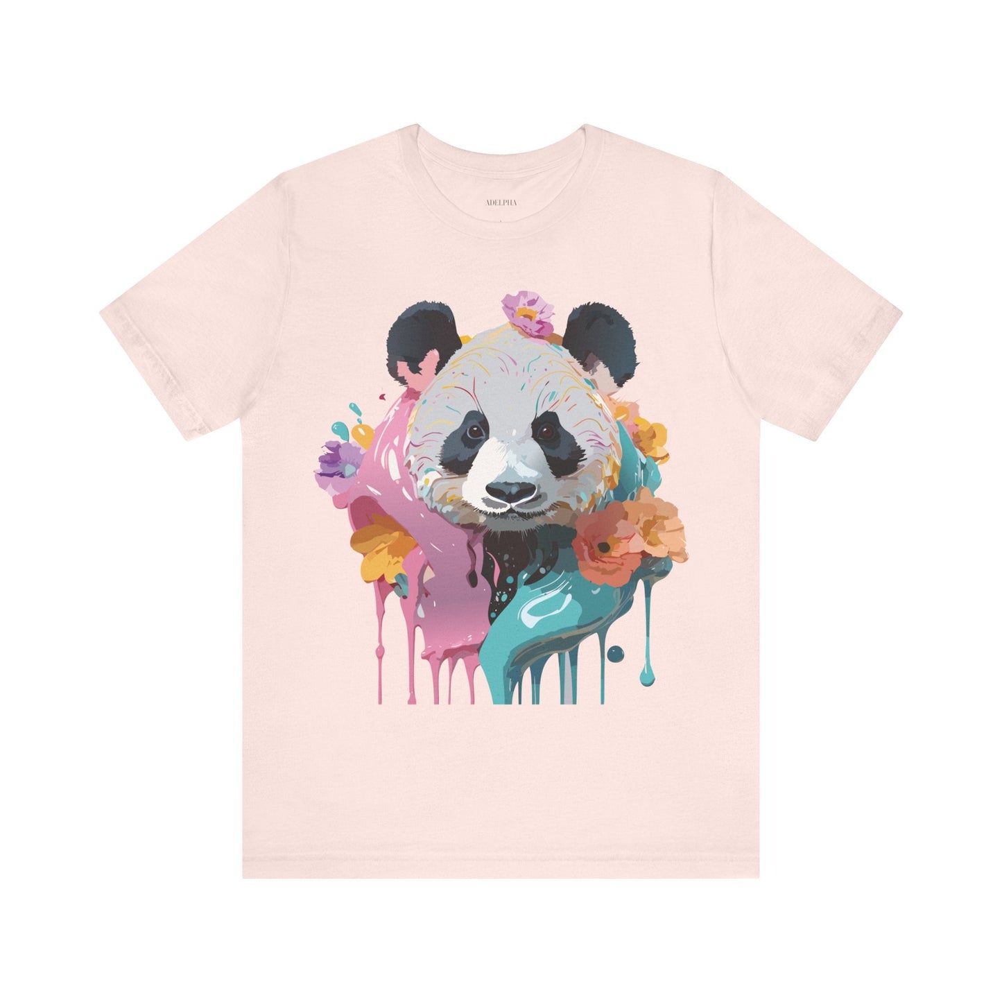 Panda Premium Graphic Tee Unisex Jersey Short Sleeve By Adelpha Vintage Inspired Artwork