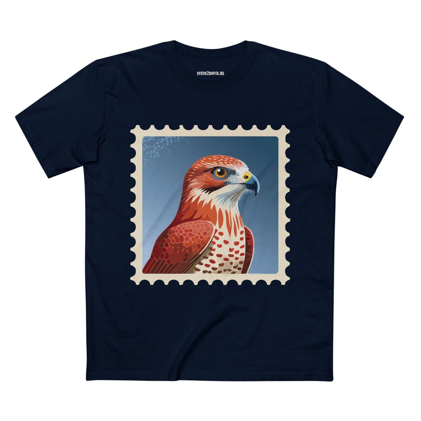 Stamp Shirt Postage Stamp Tee Unisex Premium Cotton Original Art Design Retro2Nova Art Collection