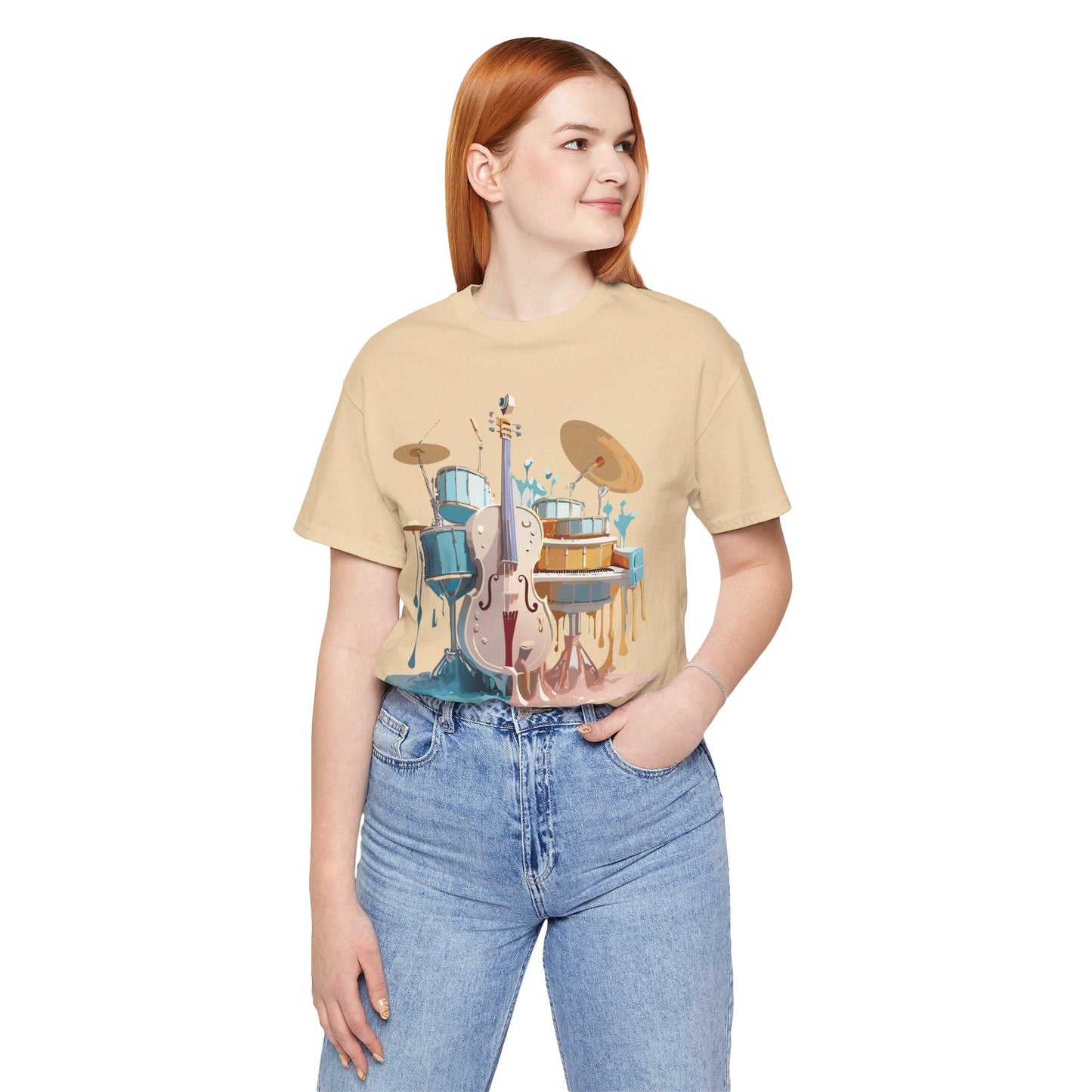 Adelpha Music Graphic T Shirt Unisex Jersey Short Sleeve Vintage Inspired Artwork Tee