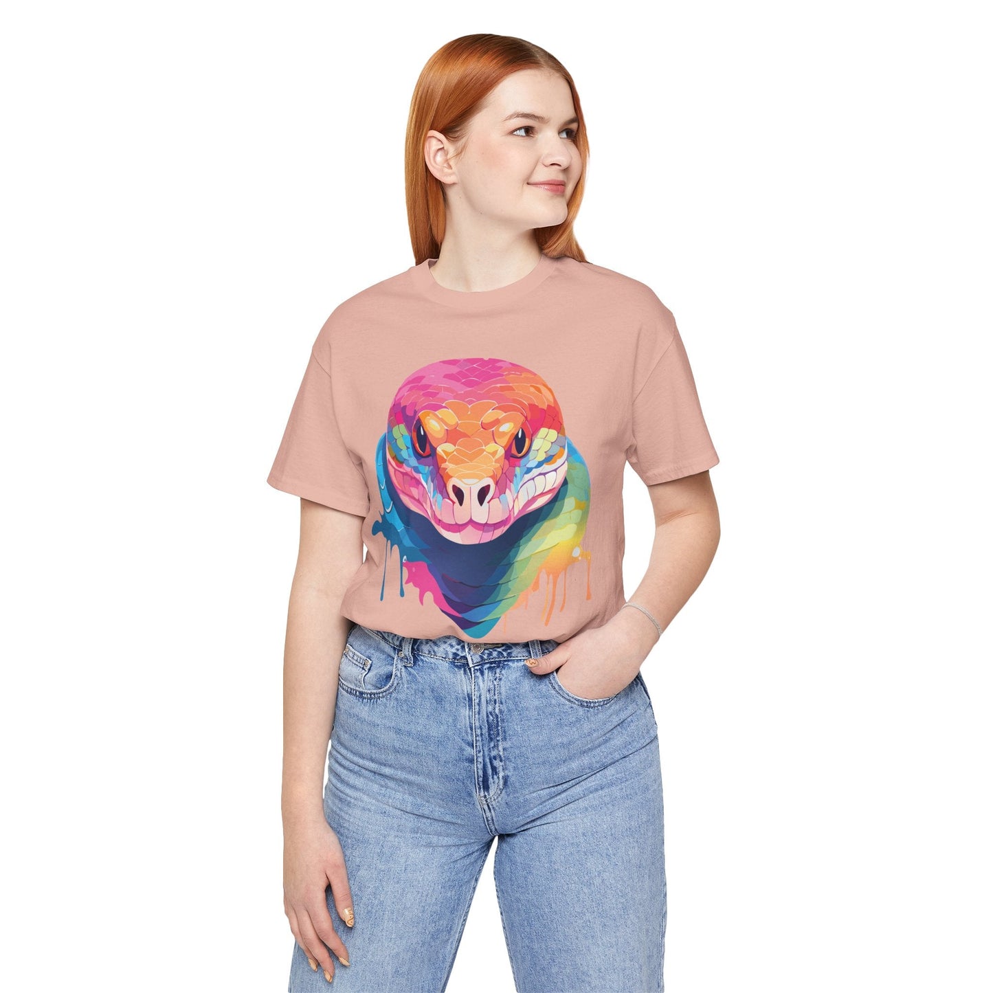 Unisex Animal Shirt With Art Design Wild Animals Graphic Print Casual Short Sleeve Tee