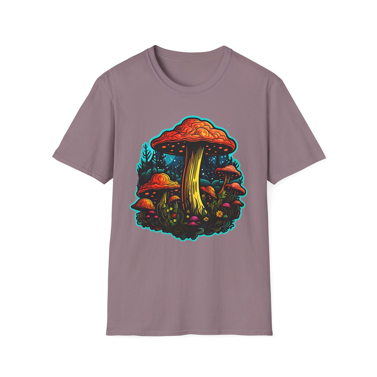 Funny Mashroom Graphic Tee Gildan Unisex 100 Cotton Tee Shirt h22
