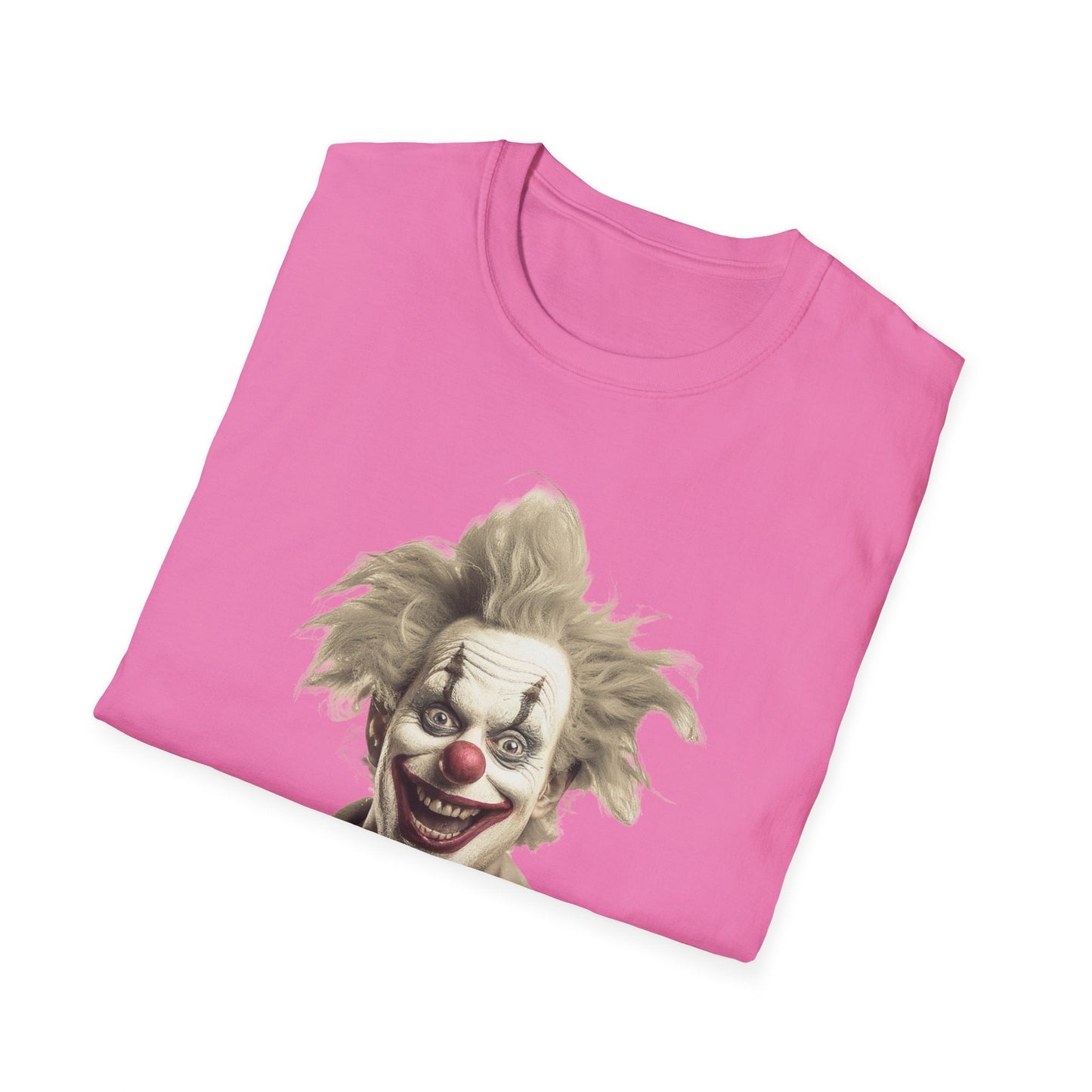 Clown Shirt Unisex T Shirt Funny Man Circus Shirt Scary Man Shirt Softstyle Gildan 64000