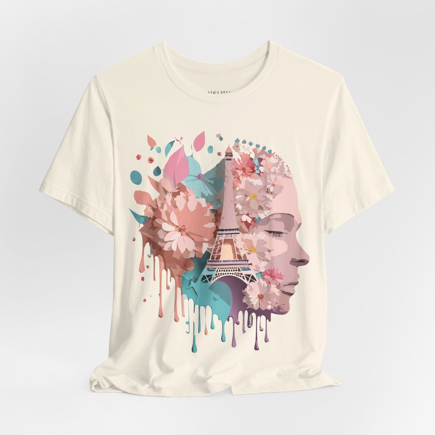 Paris Tourist Shirt Unisex Graphic Tee Featuring Adelpha Vintage Art Design Premium Comfort