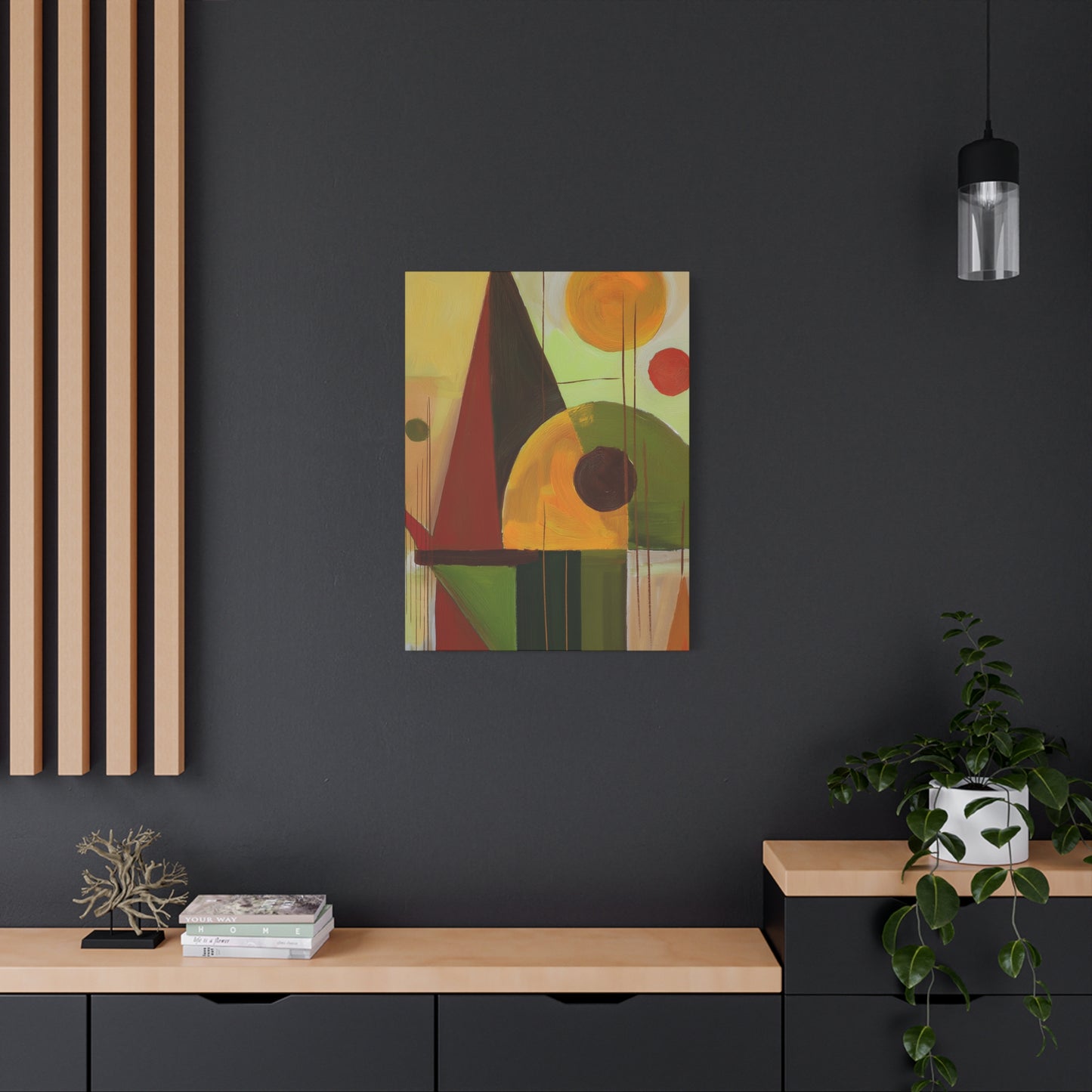Abstract Geometric Painting Print Canvas 20x24,20x30,24x30 24x32,24x36,30x40 32x48,36x48,40x60 Pine-Wood Inner Frame ABS-60