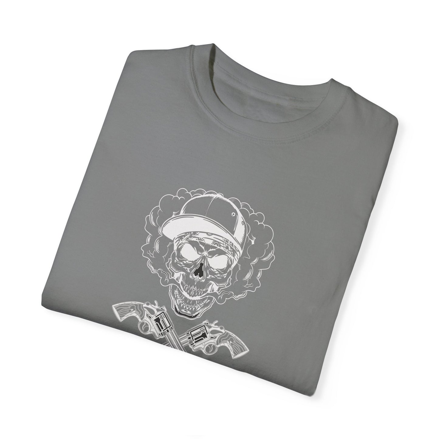 Unisex Cotton Tee Shirt with Skull