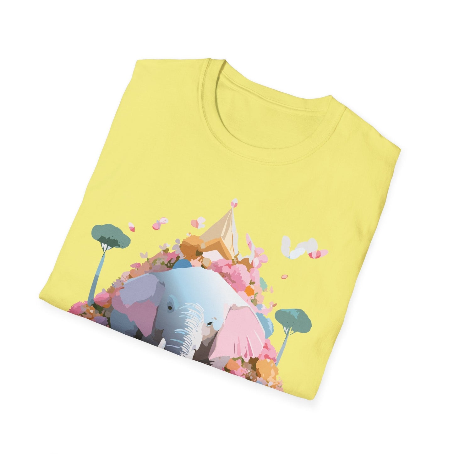 Elephant Graphic T Shirt For Animals Unisex Gildan Softstyle 64000 Cotton Tee Apparel