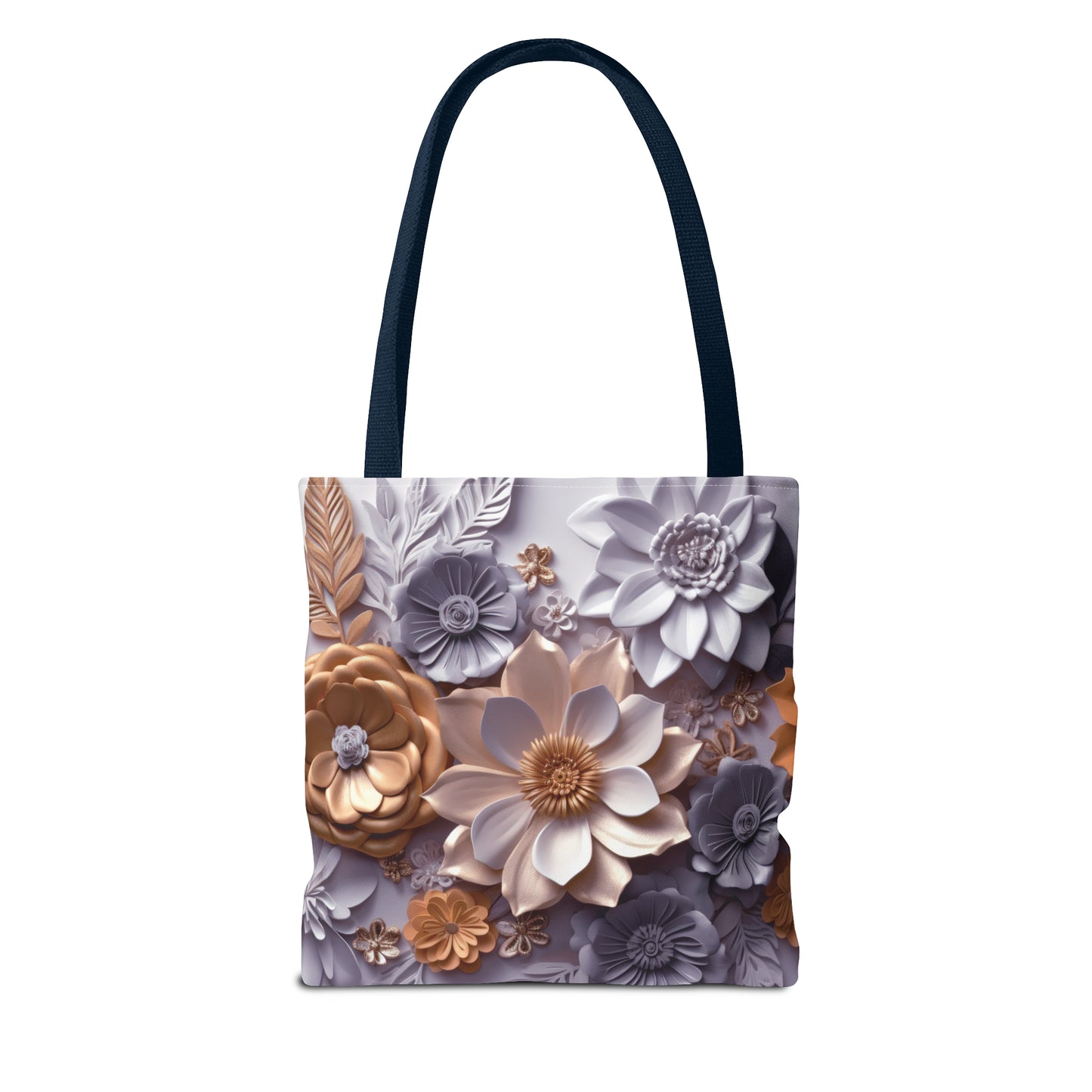 Bolsa de lona con estampados florales 