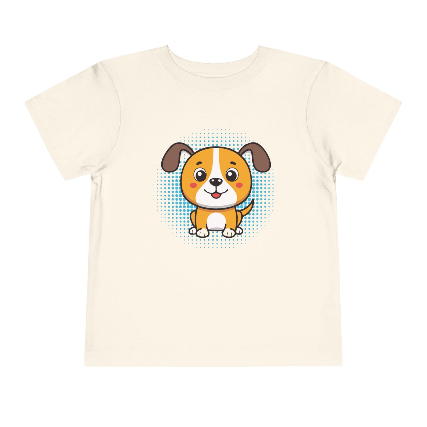 Bonita camiseta de manga corta para niños pequeños con diseño de cachorro: regalo adorable para amantes de las mascotas (2 a 5 años)