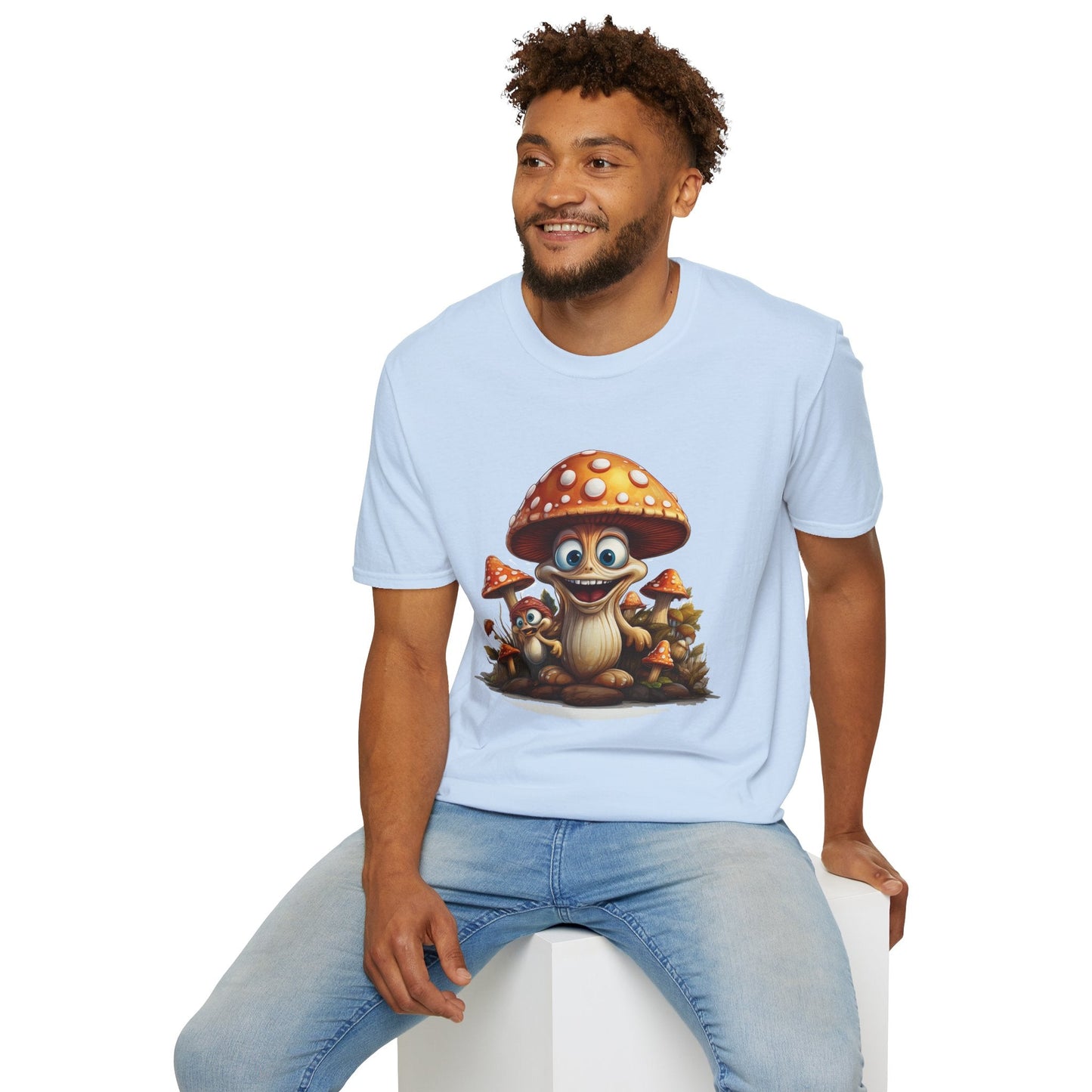 Mashroom Tee Shirt Unisex Softstyle 64000 Comfortable Mushroom Shirt With Funny Fungus Design