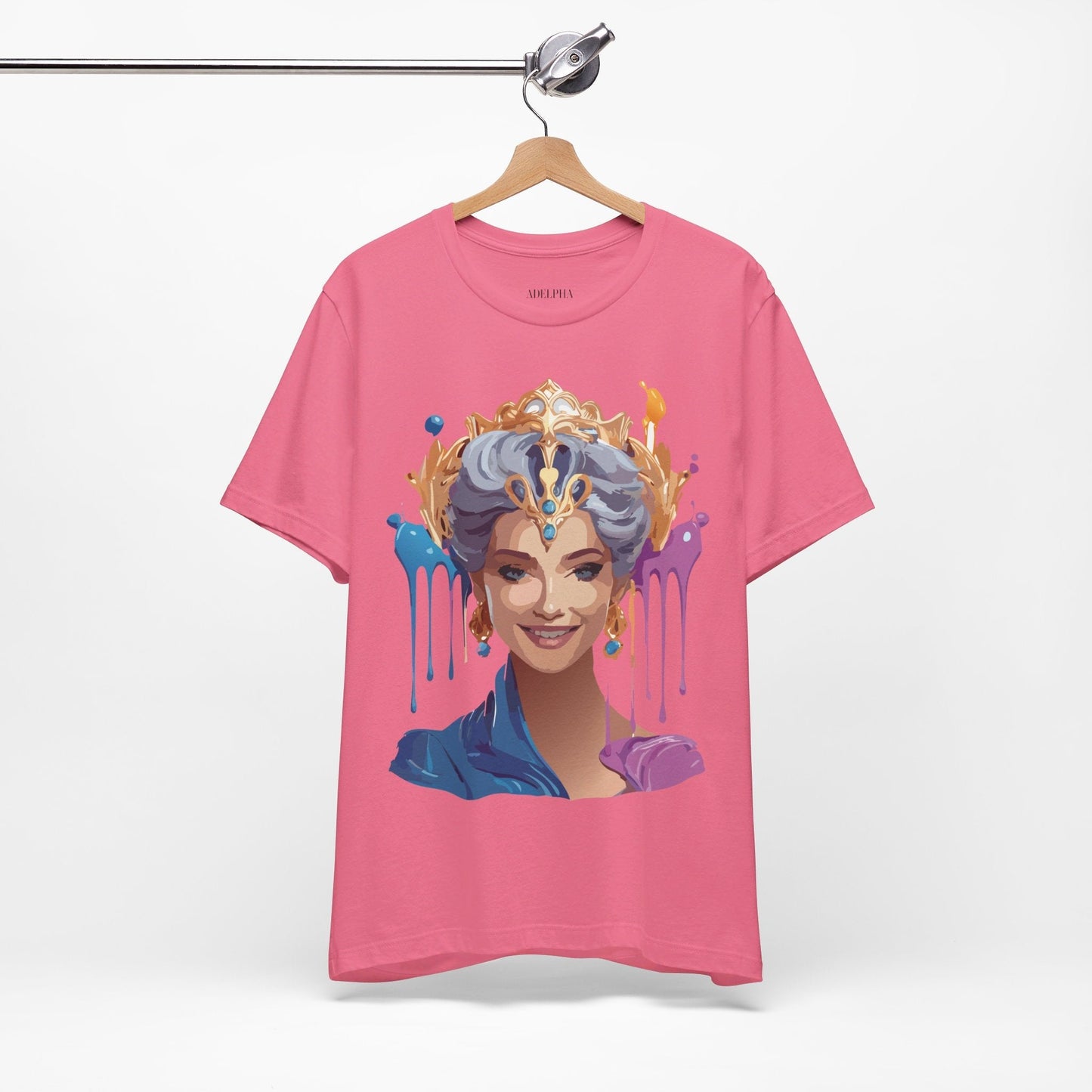 Queen Graphic Tee Unisex Jersey Short Sleeve Adelpha Art Design Vintage Inspired