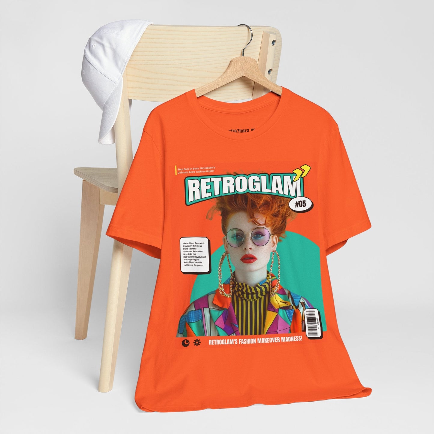 Magazine Cover Shirt Unisex Short Sleeve Tee Lightweight Breathable Fabric