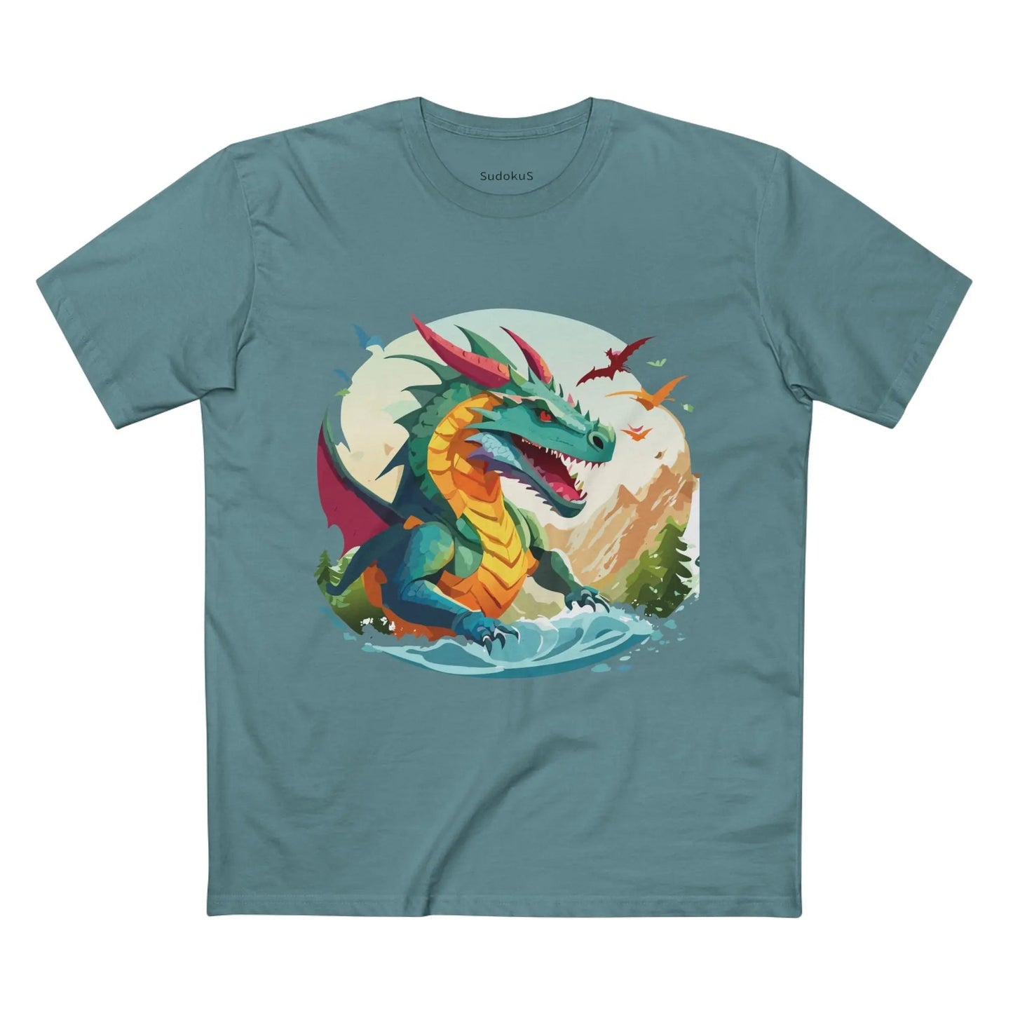Dragon Graphic Unisex 100 Cotton Staple Tee 26