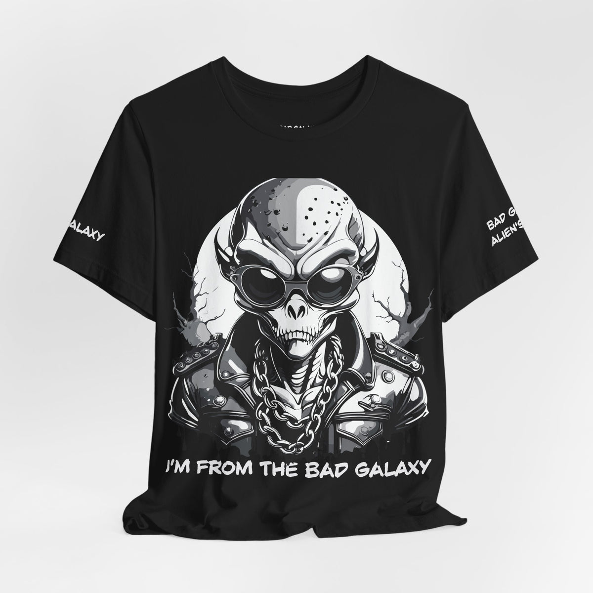 Alien Graphic Unisex Cotton Bella+Canvas Tee with Art Design b70