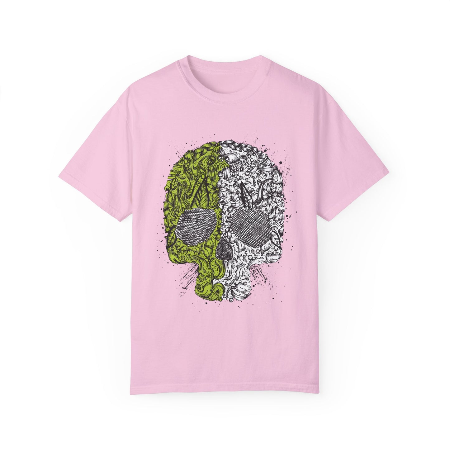 Unisex Cotton Tee Shirt with Skull