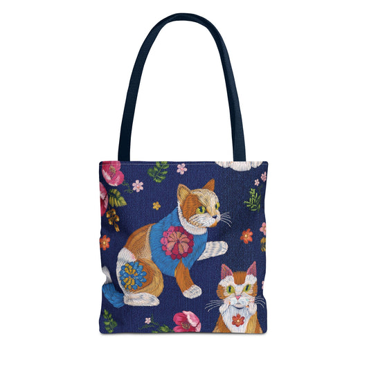 Denim Fabric Imitation Print Unisex Canvas Bag Poly Spun 3 Sizes Tote Bag 190-10