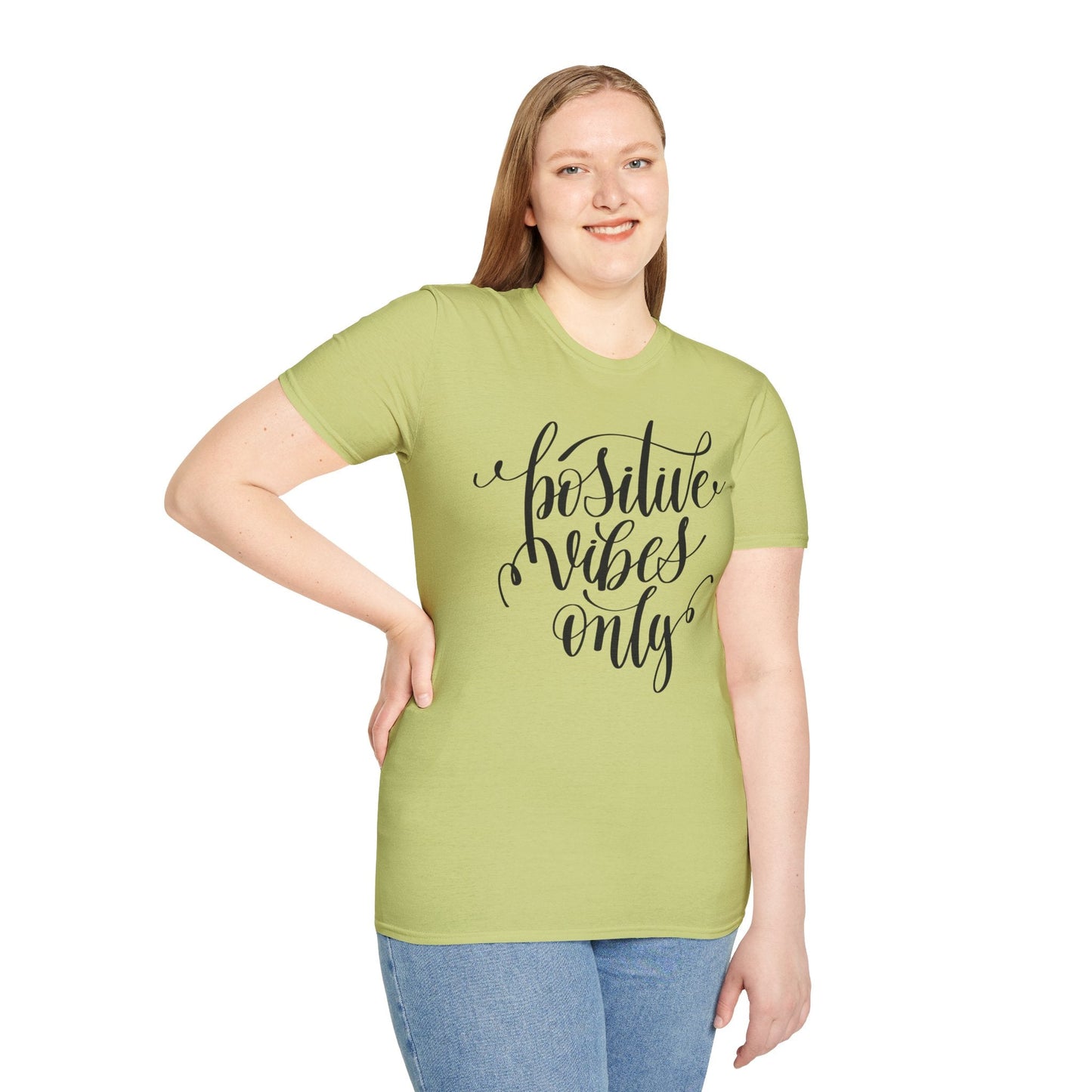 Positive Slogan T Shirts With Positive Words Unisex Short Sleeve Tee Gildan Softstyle 64000 Ring Spun Cotton