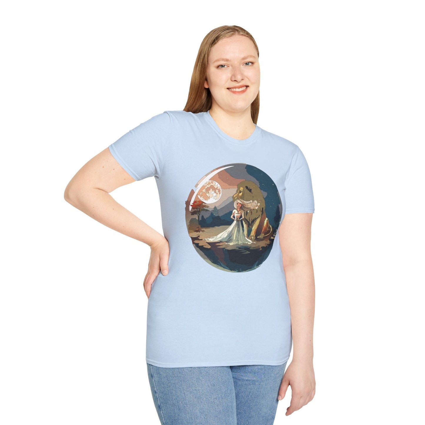 Womens Graphic T Shirt Art Design Unisex Softstyle 64000 Gildan Short Sleeve Tee