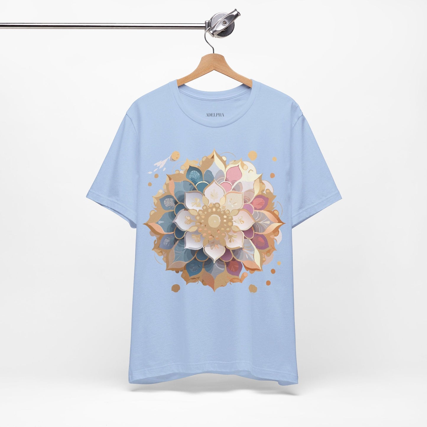 Mandala Graphic Tee For Men And Women By Adelpha Unisex Short Sleeve Art Design Shirt