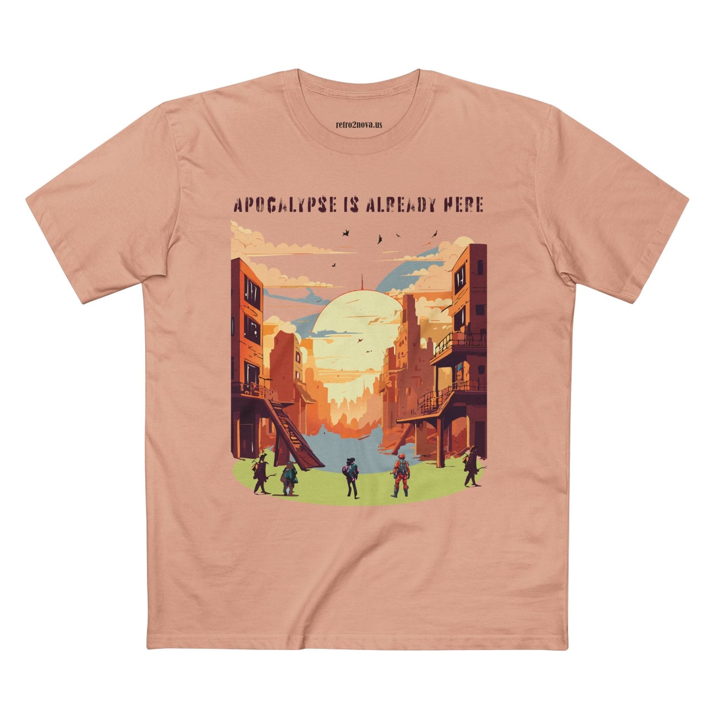 Cataclysm Doomsday Shirt Unisex Premium Cotton Tee Original Art Design Retro2Nova