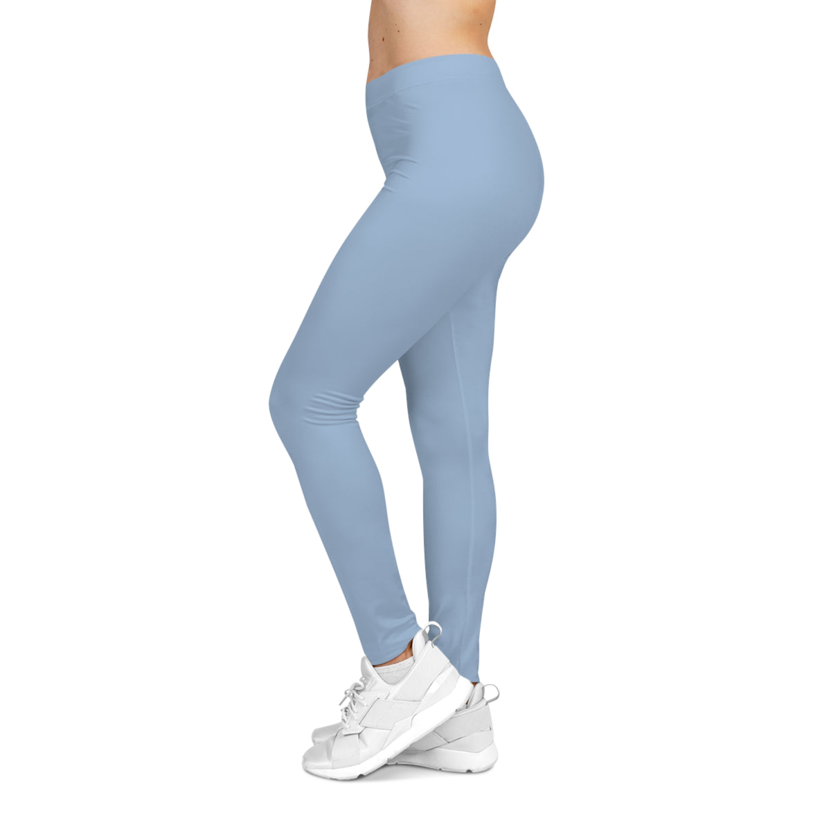 Hope Blue Color Women's Poly-Span Casual Leggings XS-2XL
