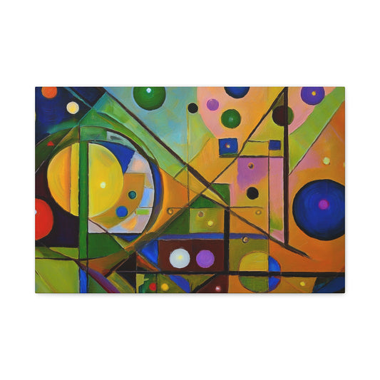 Abstract Oil Painting Print Canvas 24x16, 30x20, 36x24, 48x32, 60x40 Bright Latex Inks, Pine-Wood Inner Frame ABH-39