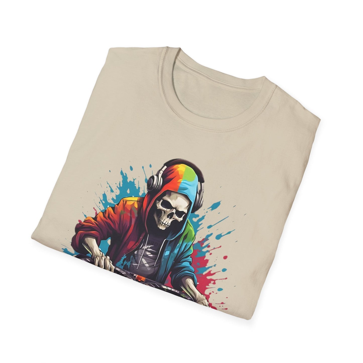 Skull T Shirt Unisex Skeleton Tee 100 Cotton Softstyle Gildan 64000 Graphic Tee Artwork