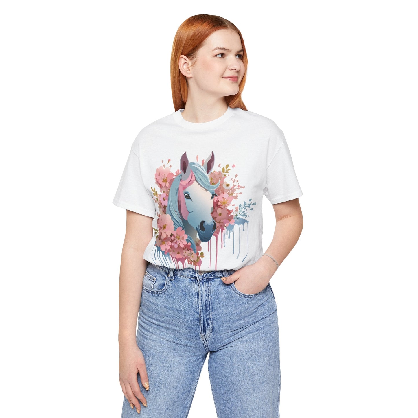 Horse Graphic Unisex 100 Cotton Vintage Animal Art T-Shirt 15