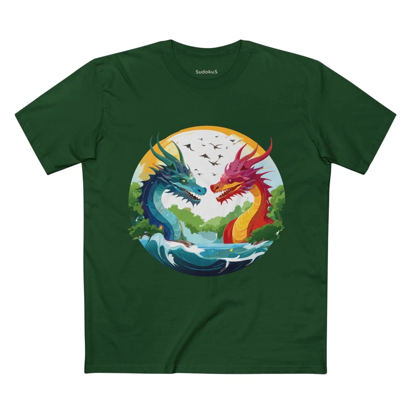Dragon Graphic Unisex 100 Cotton Staple Tee 18