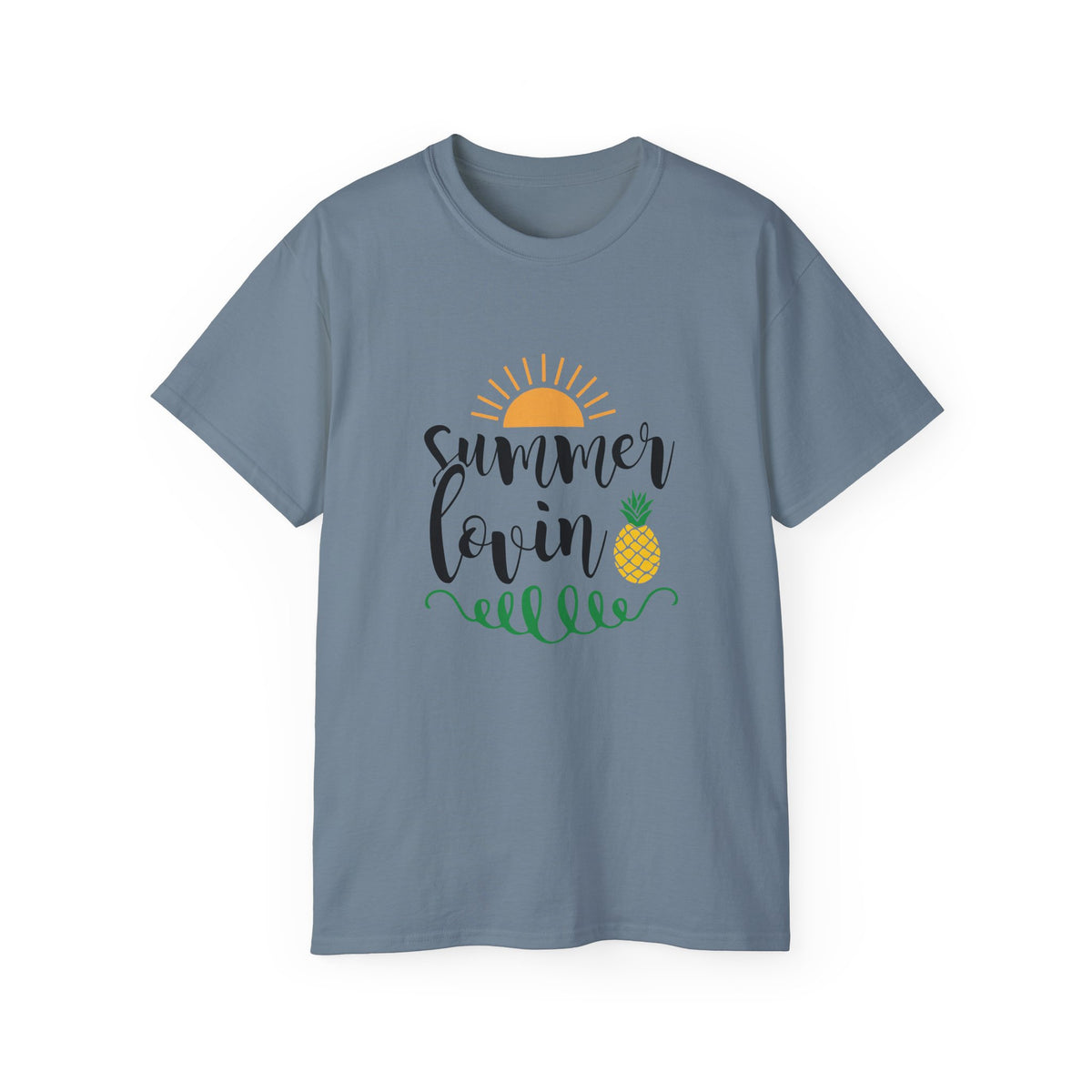 Summer Lovin sun and pineapple T-Shirt | beach vibes, tropical script
