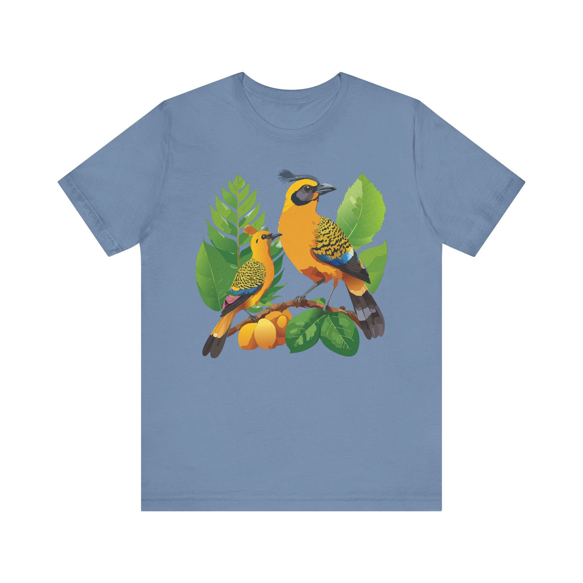 Bird Graphic Unisex Cotton Bella+Canvas Tee with Art Animal Design ab58