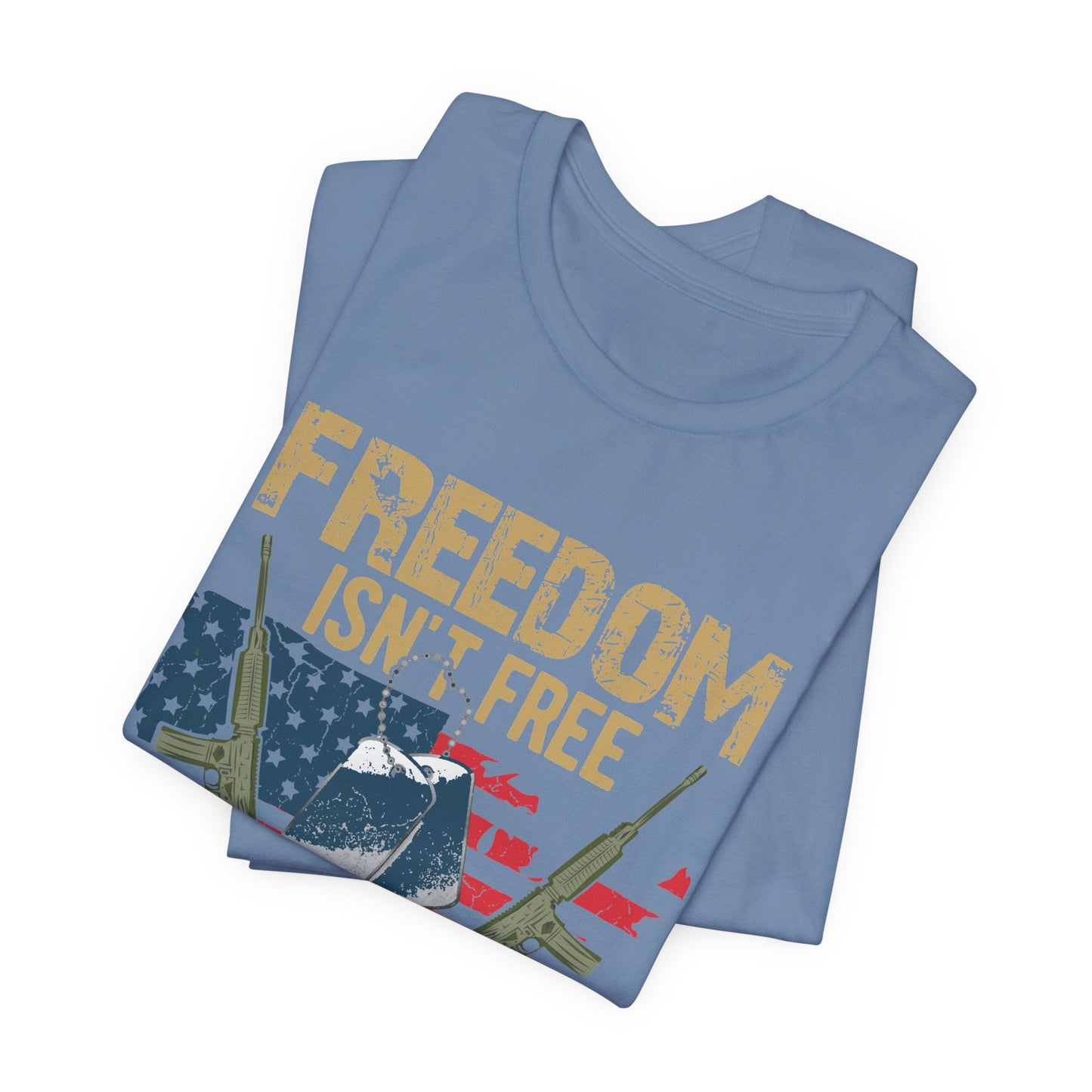 Army Veteran Patriotic Graphic Design Unisex Cotton T-Shirt v19