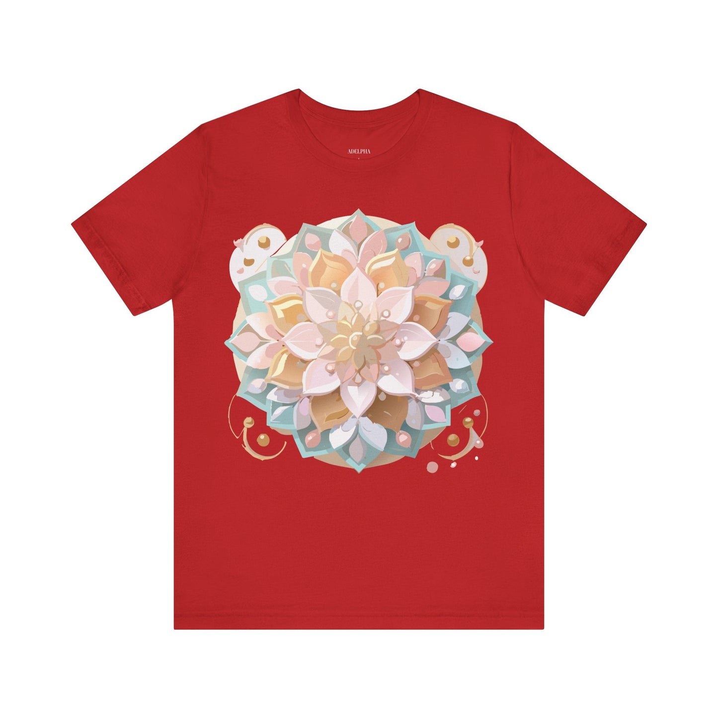 Mandala Graphic Unisex 100 Cotton Vintage Floral Artwork Tee 10