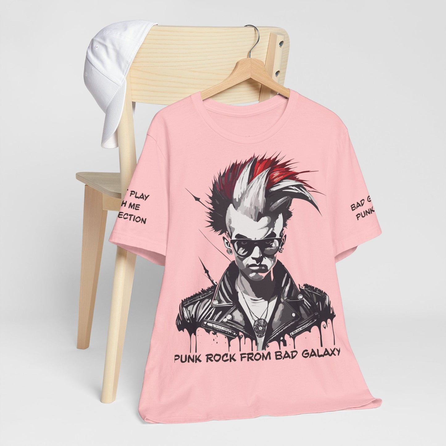Punk Rock Tee Shirt From Bad Galaxy Made To Order 100 Cotton Free Shipping Eco Friendly Inks