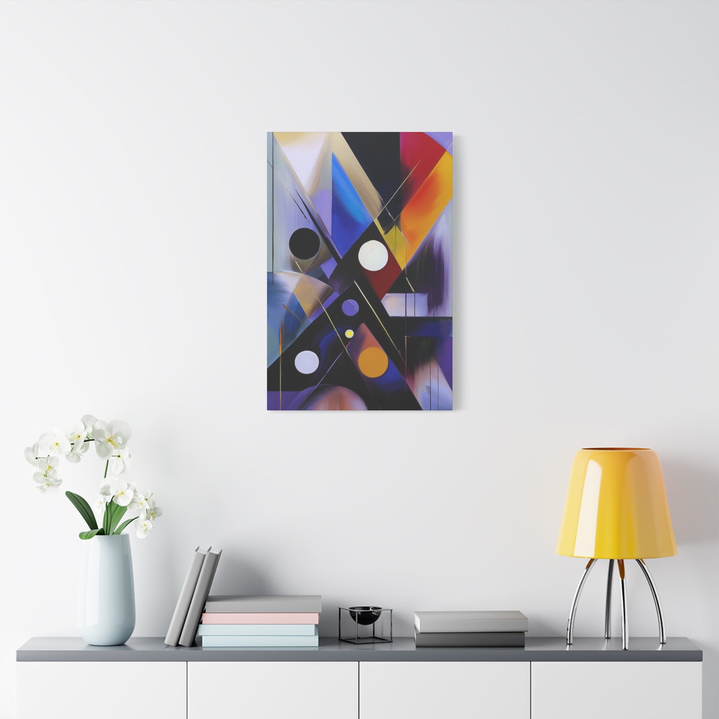 Colors Abstract Painting Print Canvas 20x24,20x30,24x30, 24x32,24x36,30x40, 32x48,36x48,40x60 Pine-Wood Inner Frame ABS-35