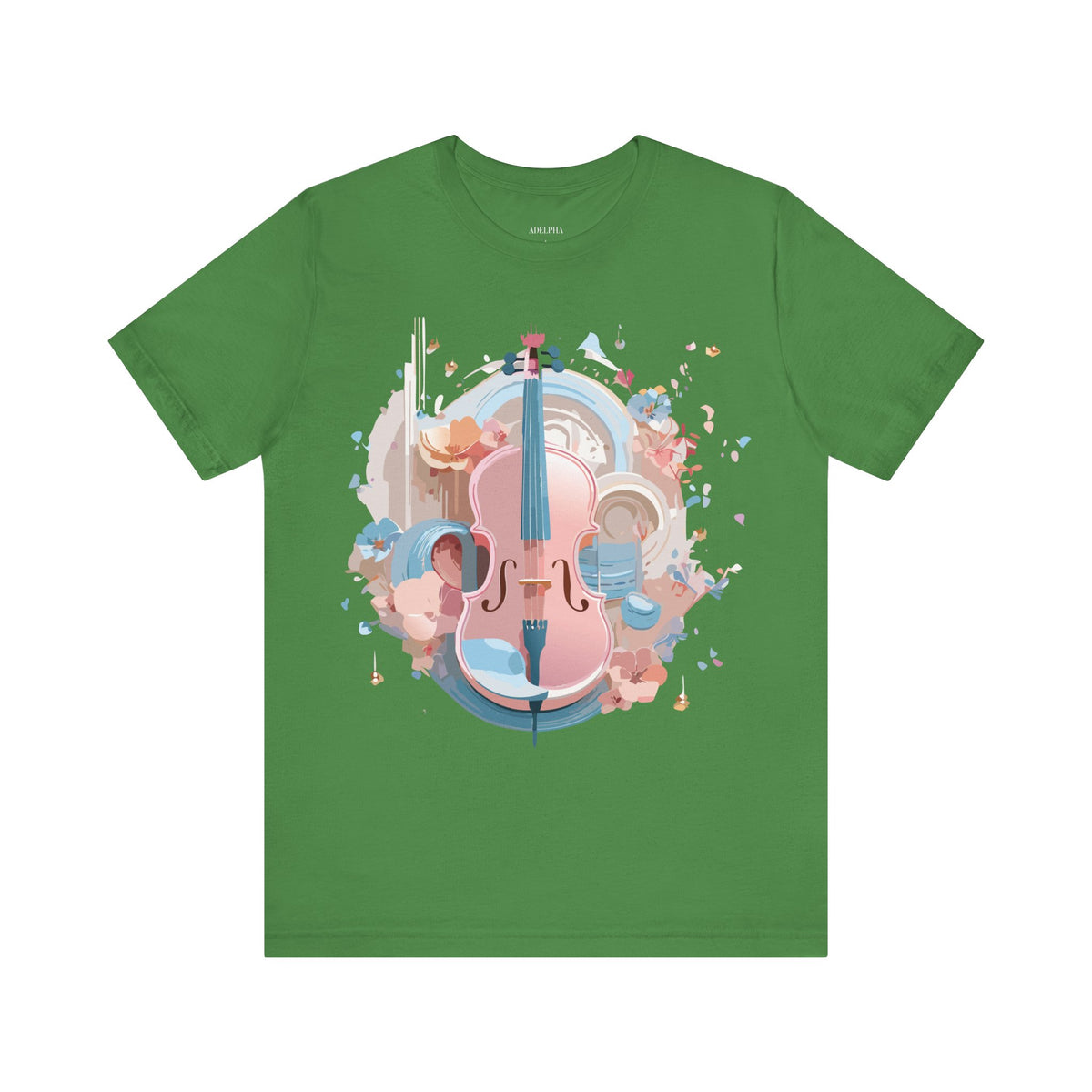 Music Graphic Unisex Cotton Bella+Canvas Tee with Art Design m111